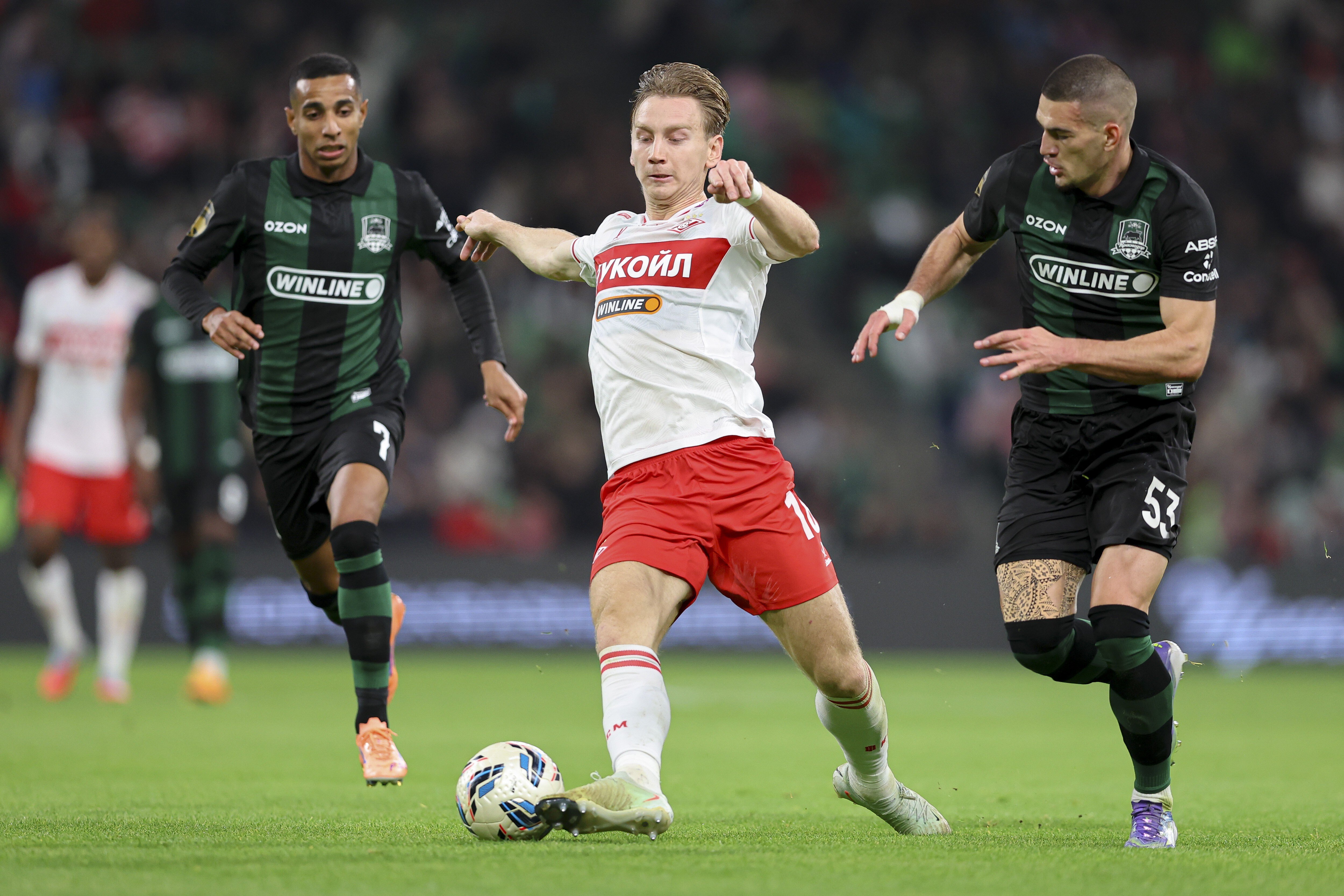 Где смотреть матч РПЛ «Спартак» — «Краснодар» 23 апреля.