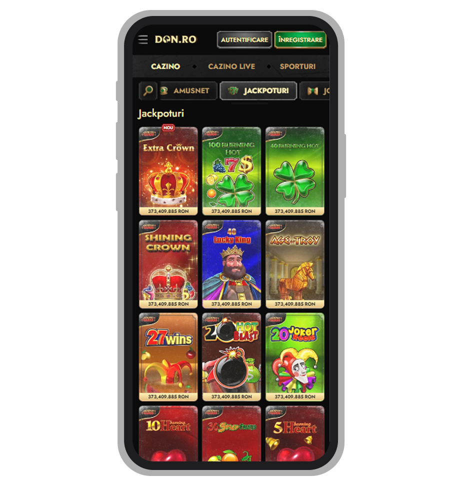 Jackpoturi la Don Cazino