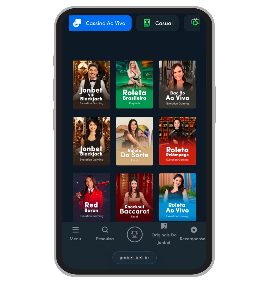 Cassino ao vivo Jonbet