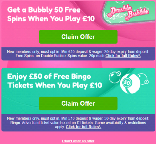 How to sign up at Double Bubble Slot