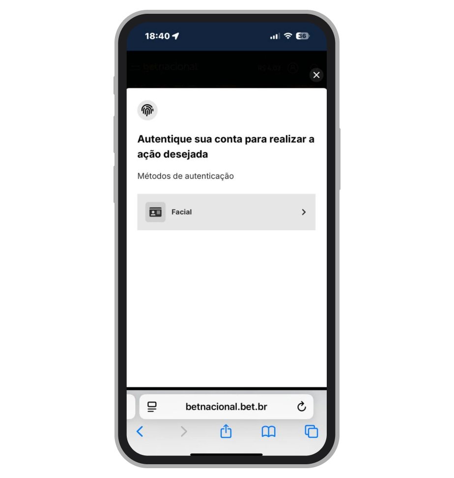 Faça a verificação facial
