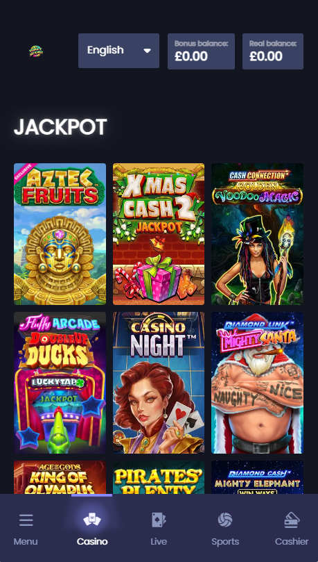 Jackpot page