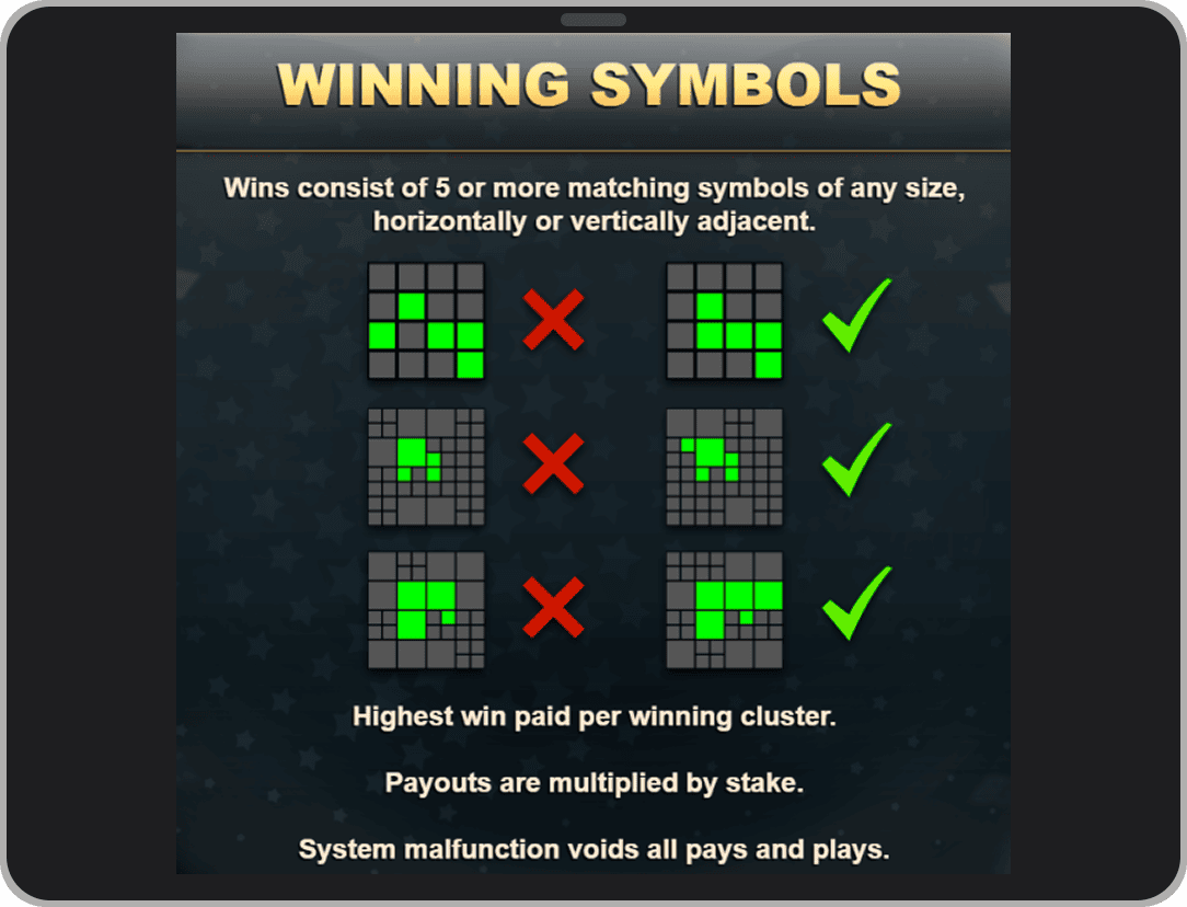 Скриншот с правилами