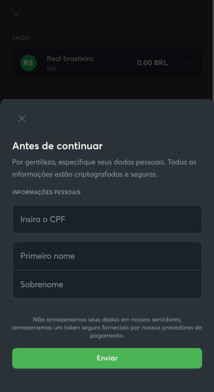 Preenche os dados pessoais e confirme o pagamento.