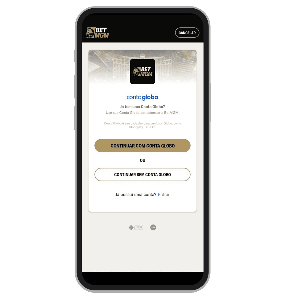 Escolhe se quer usar a conta Globo ou não