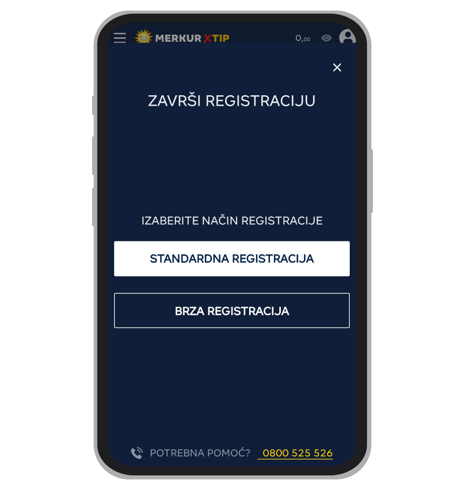 Početna stranica verifikacije