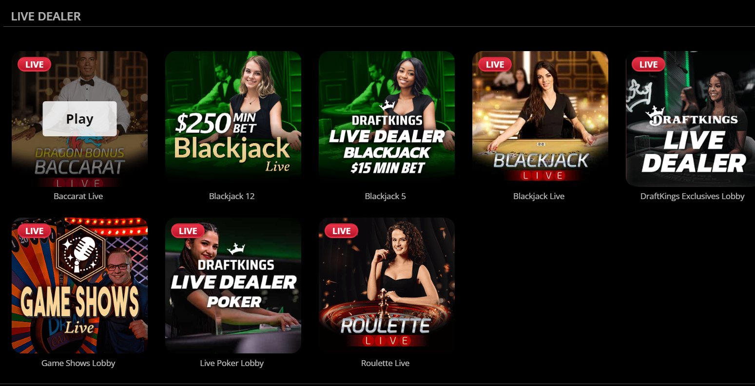 View live casino