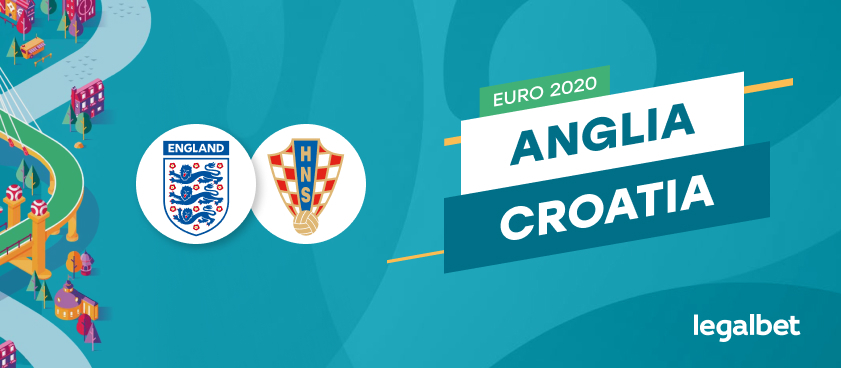 Anglia - Croația, ponturi pariuri EURO 2020. Britanicii vor revanșa pentru semifinala CM