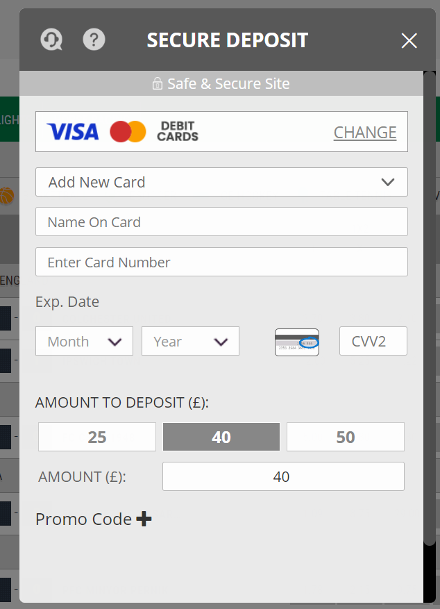 Enter payment method details