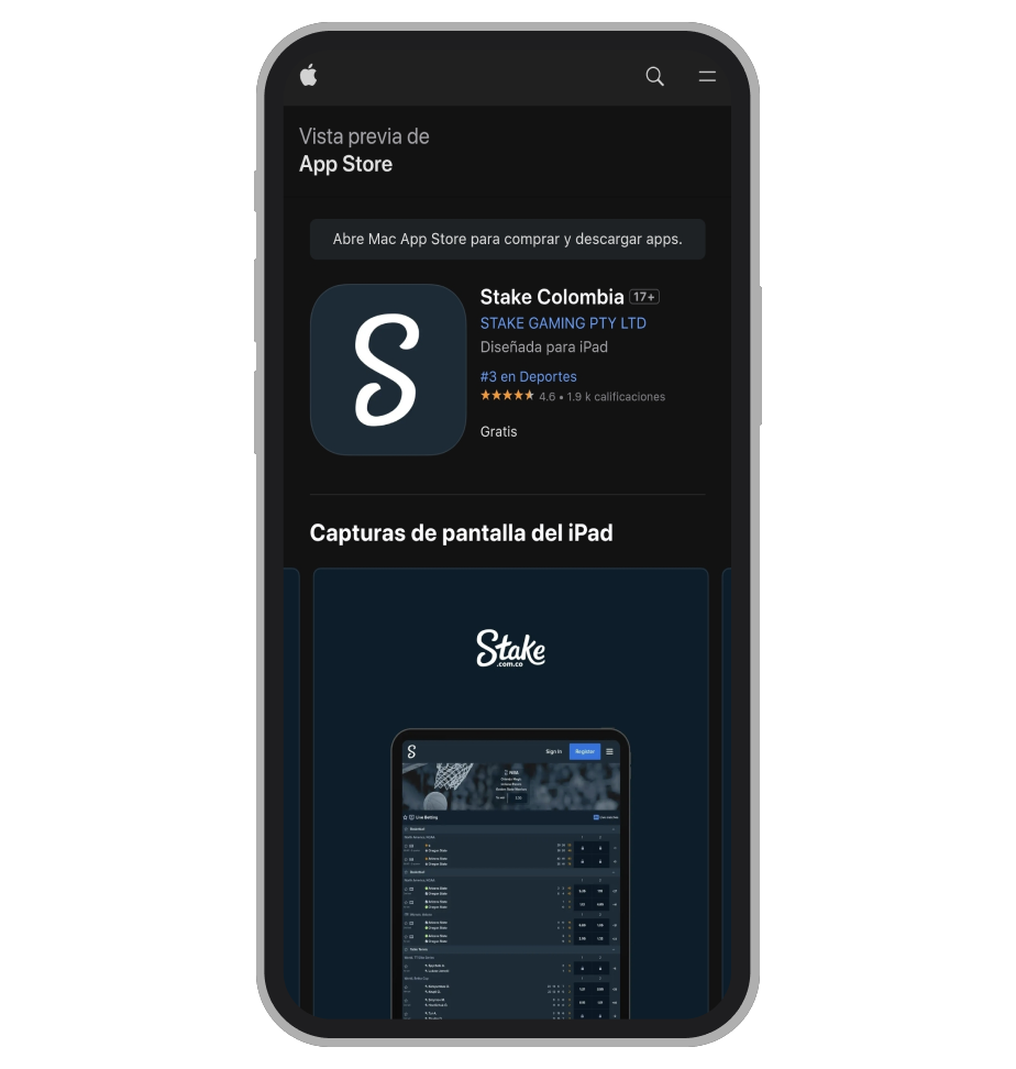 Descargar Stake en iOS