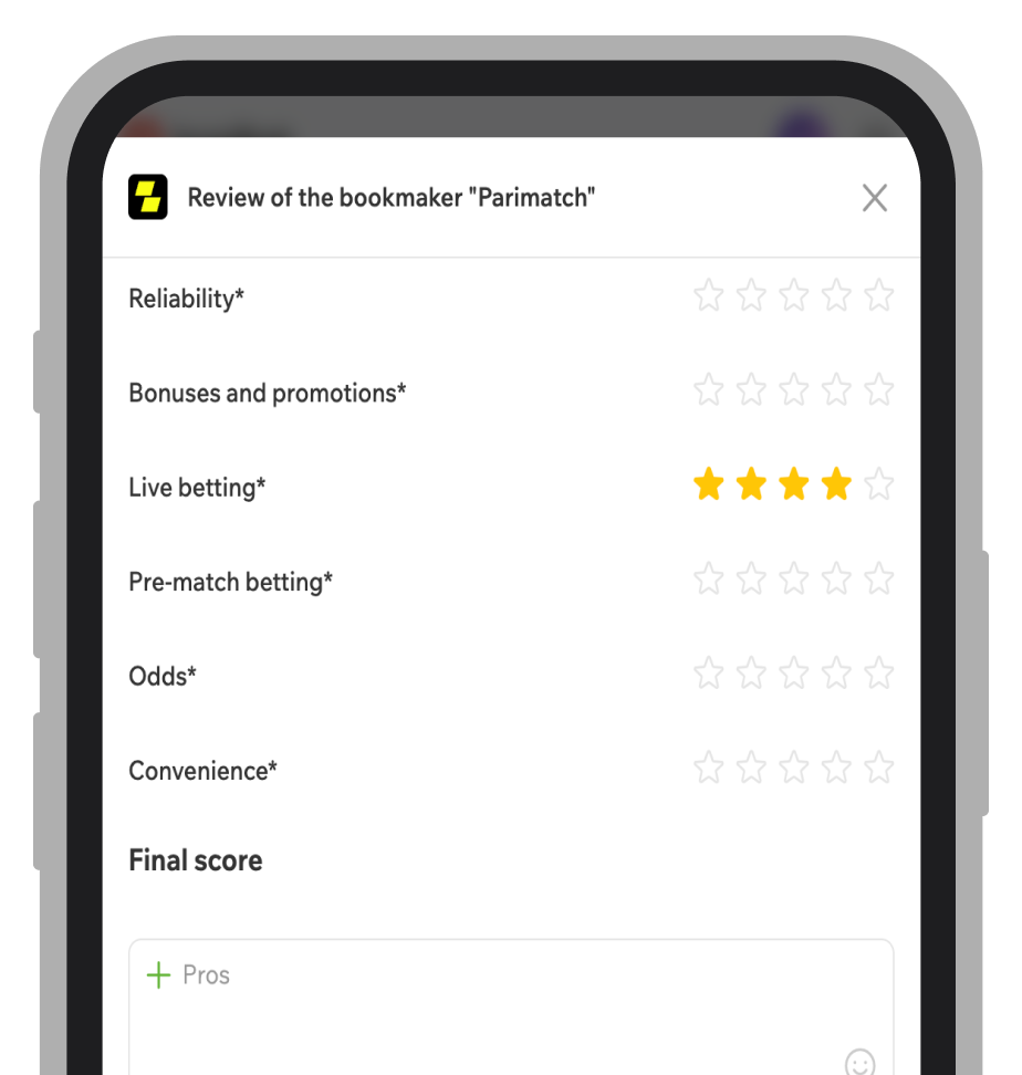 Step 4: Add your rating and comment