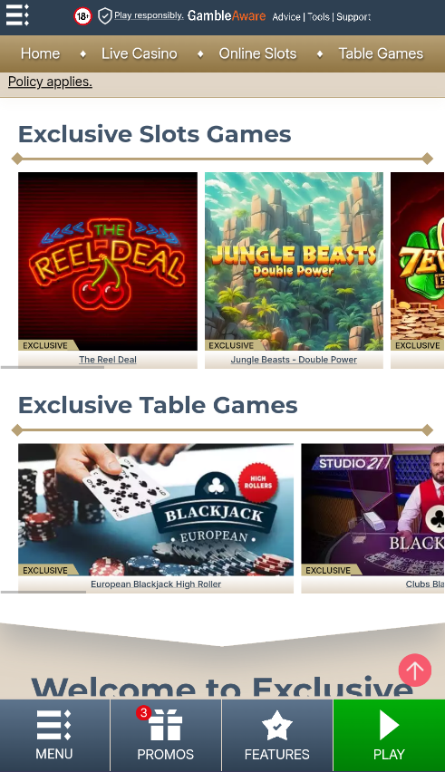 Exclusive Games in Prime Casino