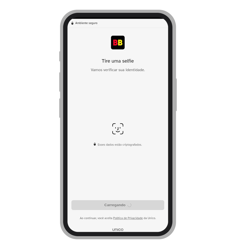 Faça a sua selfie e envie os documentos 