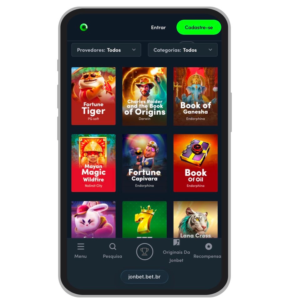 Seleção de caça-níqueis online Jonbet