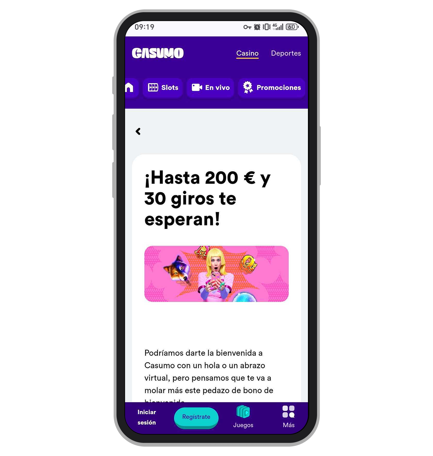 Casumo bonus