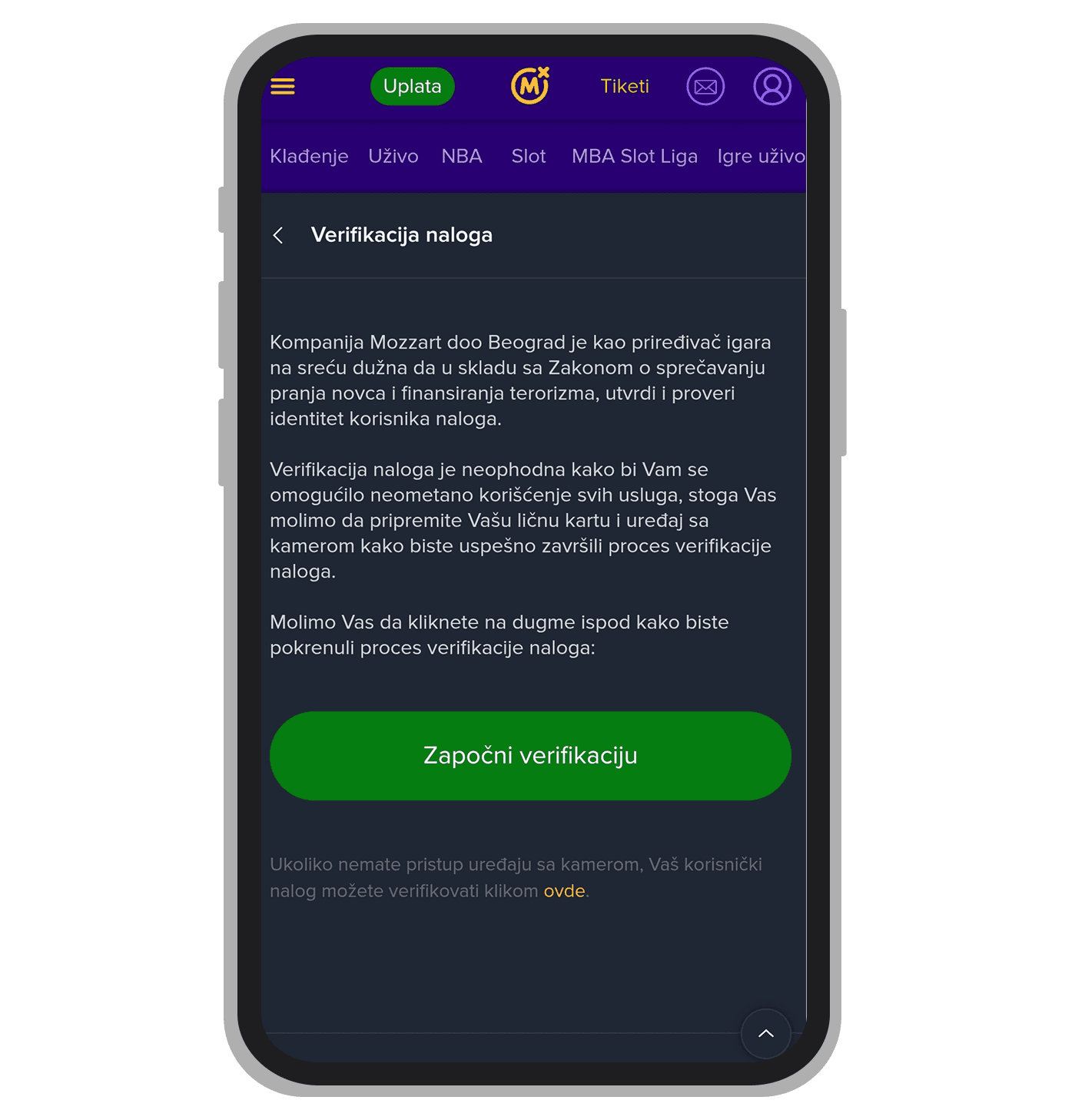 Zatražite verifikaciju