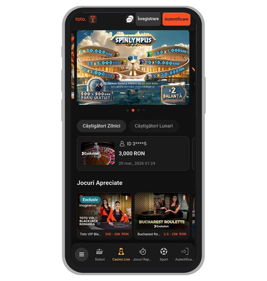 Versiune mobil TotoGaming Casino