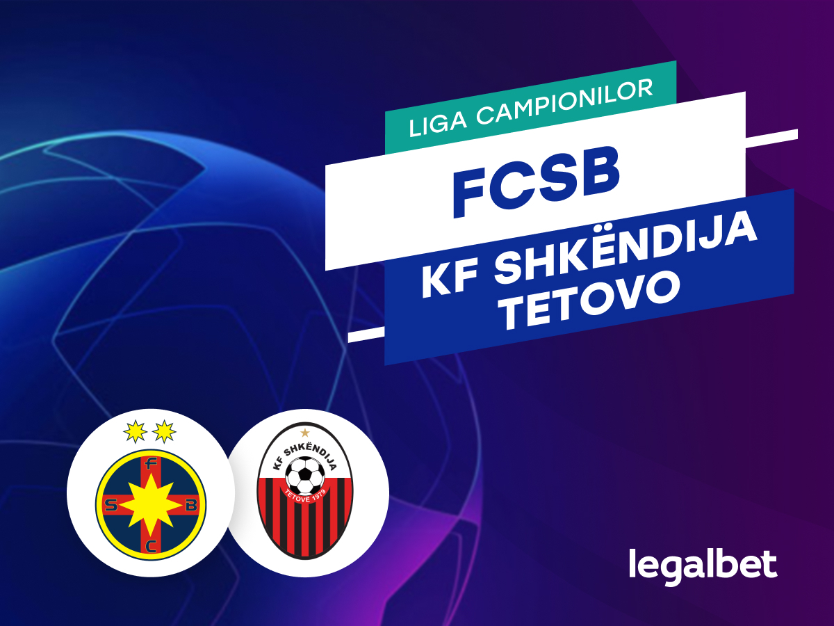 FCSB - KF Shkëndija: Ponturi si cote la pariuri