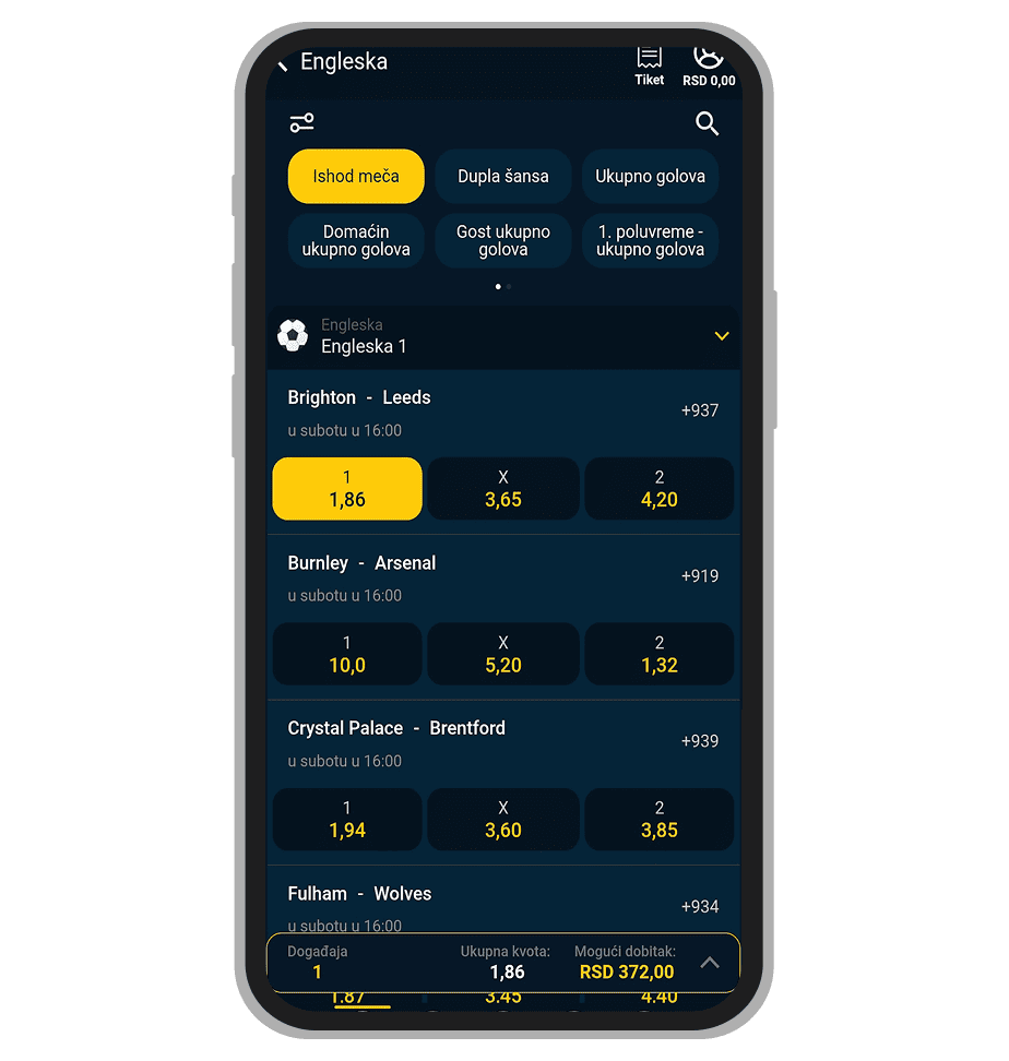 AmbassadorBet uplata tiketa