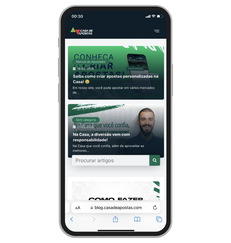 O blog da Casa de Apostas