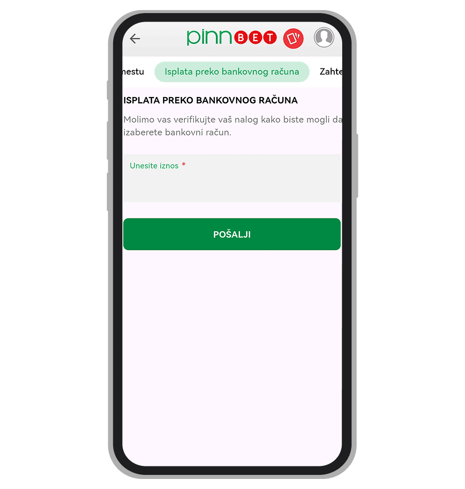PinnBet isplata na tekući račun