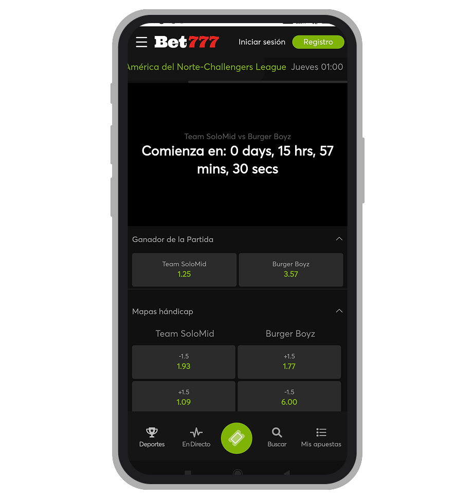 Mercados destacados en Bet77