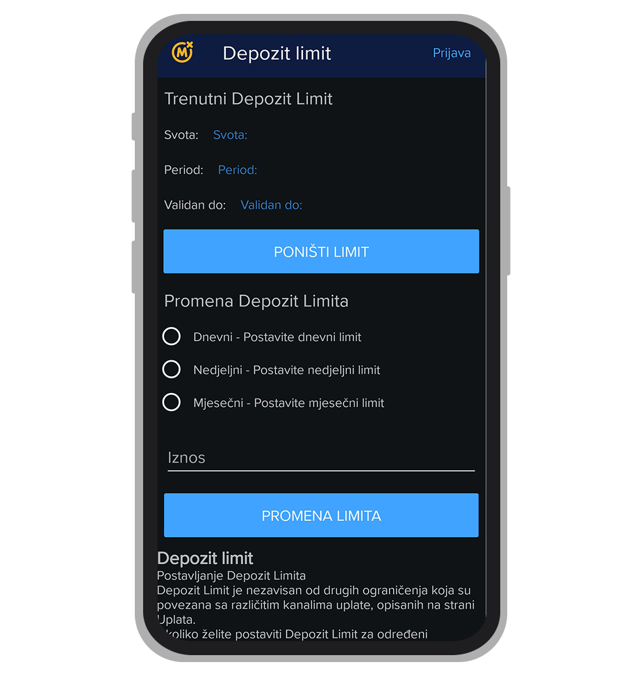Depozit limit
