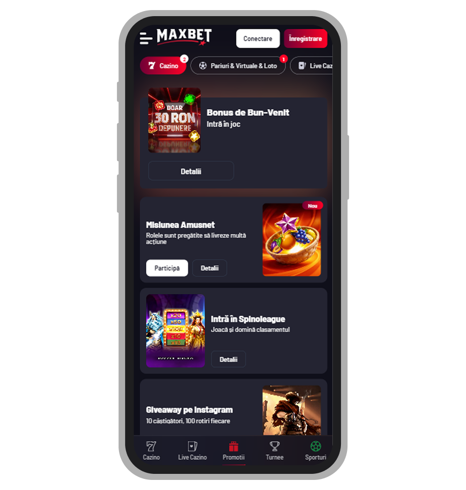 Promoții la Maxbet Casino