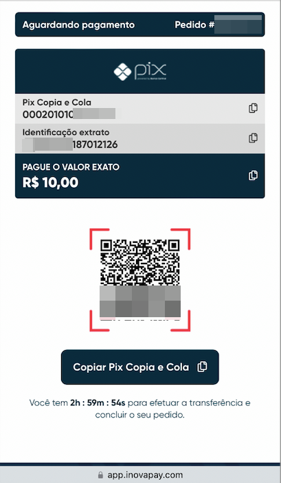 Use seu celular para escanear o código QR