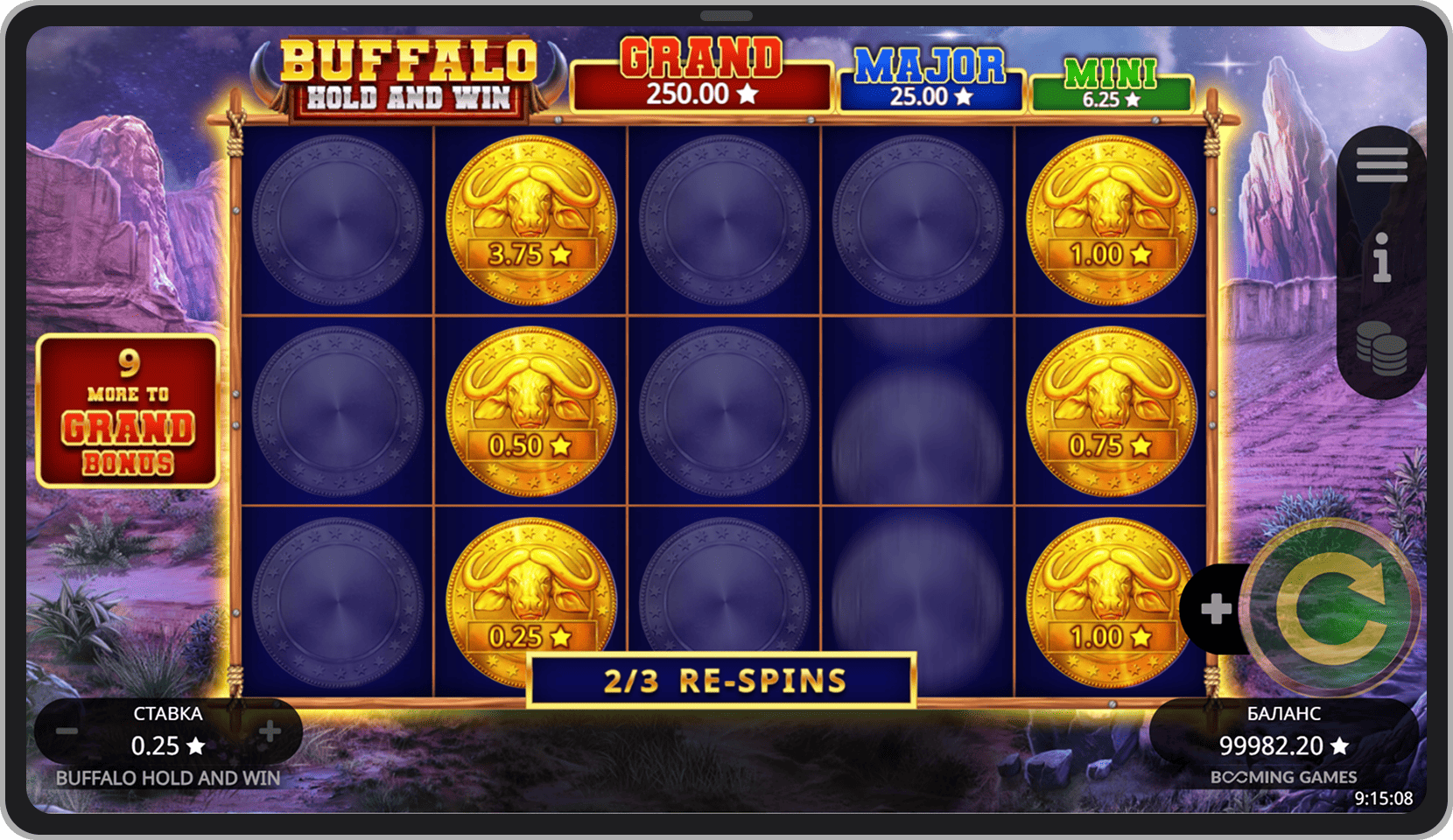 Бонусный режим Hold&Win