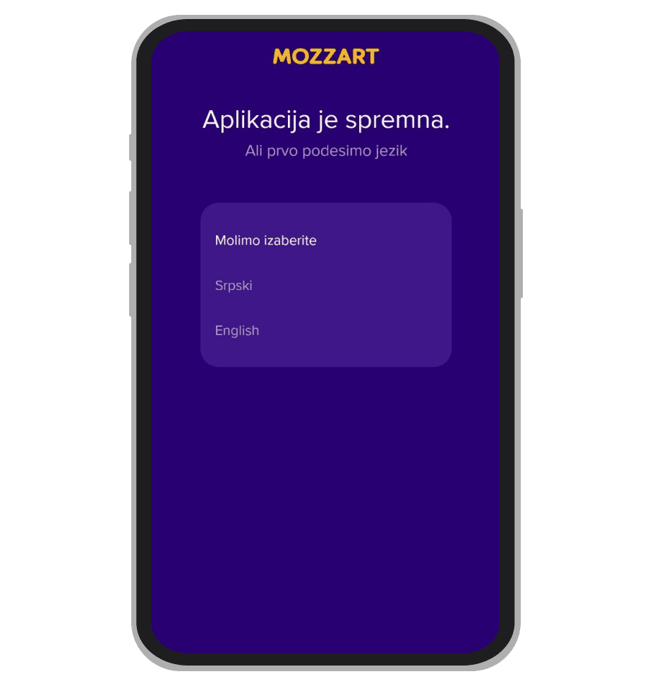 Odabir jezika u Android aplikaciji