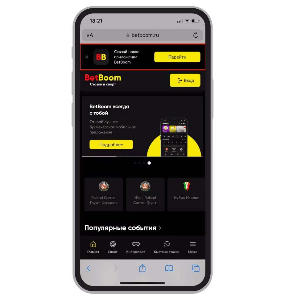 Ссылка на программу БК iOS