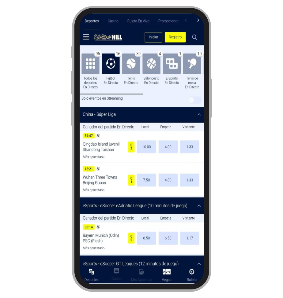En directo. William Hill