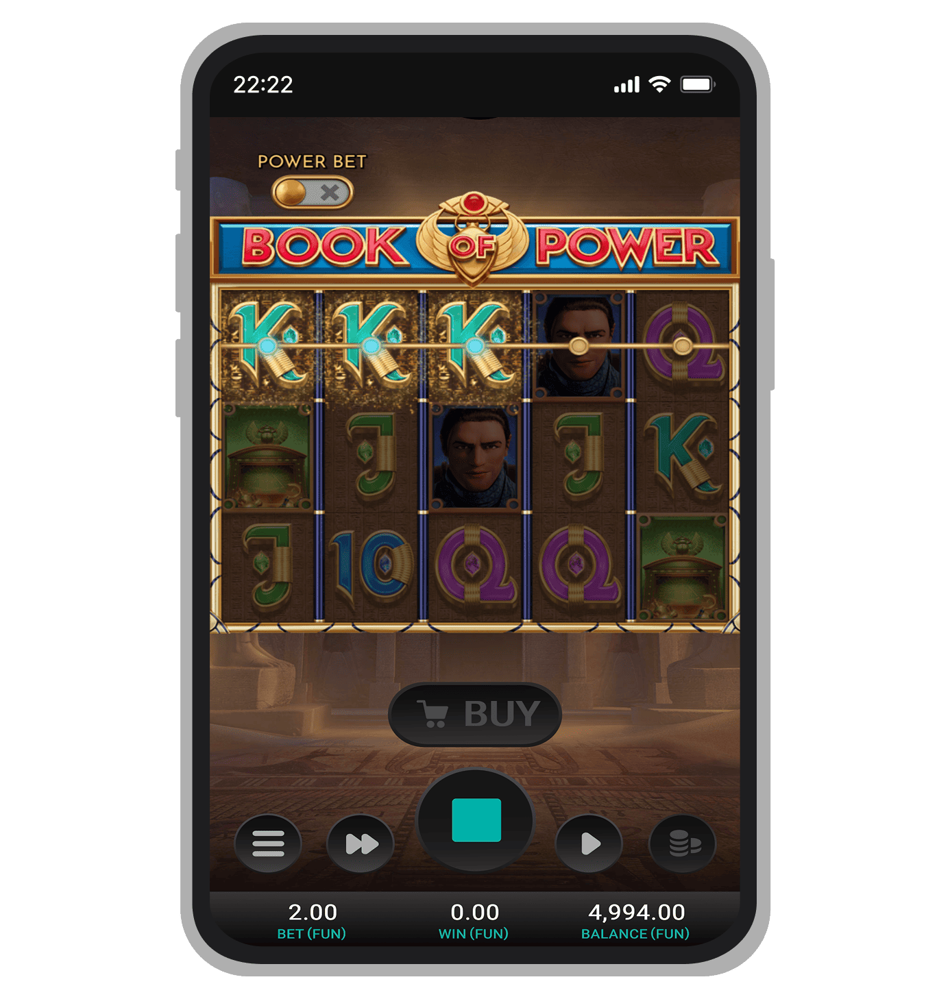 Klasične linije isplate u Book of Power