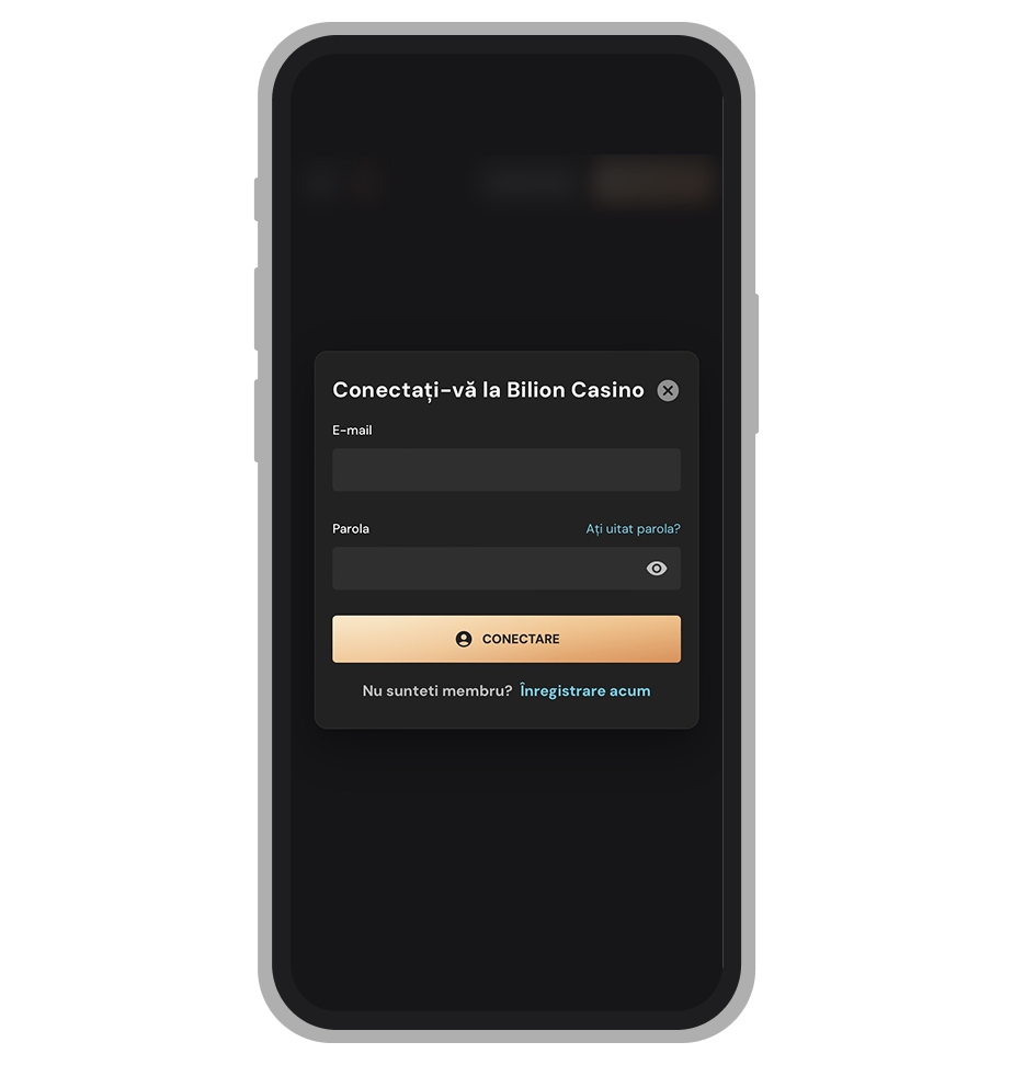 Autentificare în contul Bilion Casino