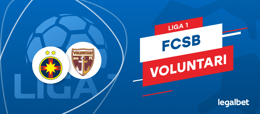 FCSB - FC Voluntari: cote la pariuri şi statistici