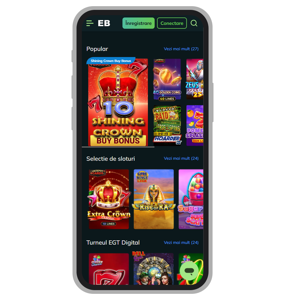 Oferta de jocuri Excelbet Casino