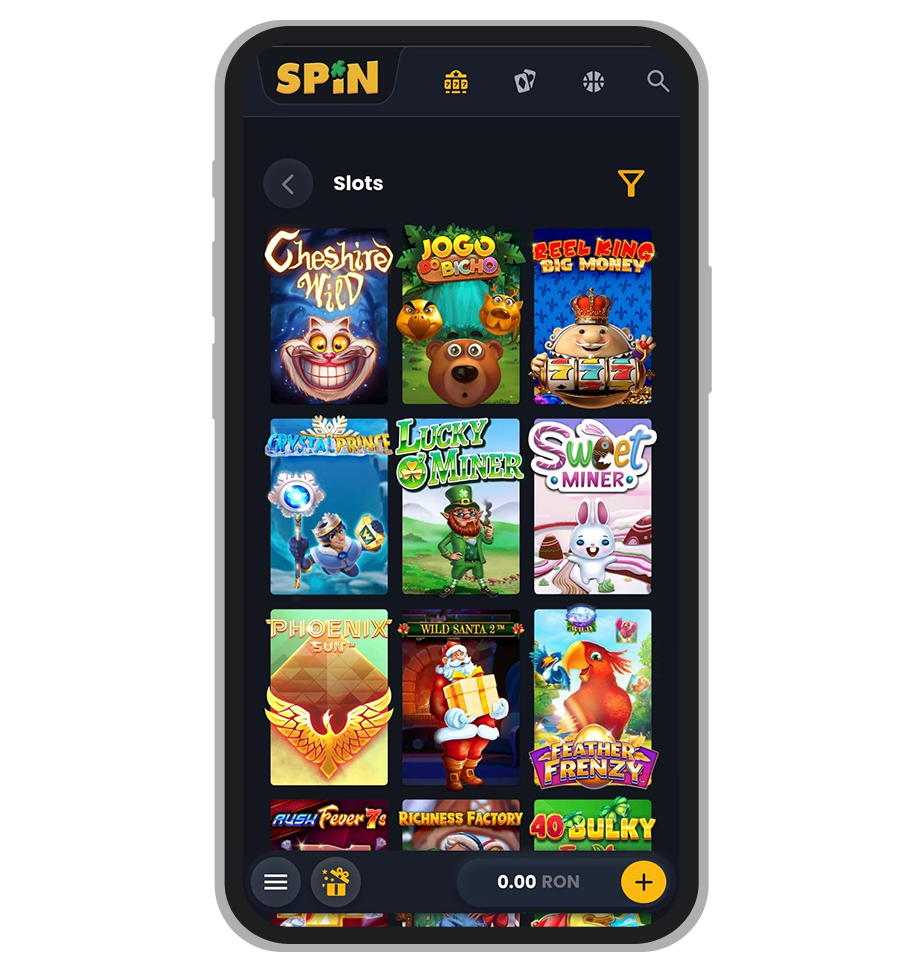 Sloturi lobby Spin Casino