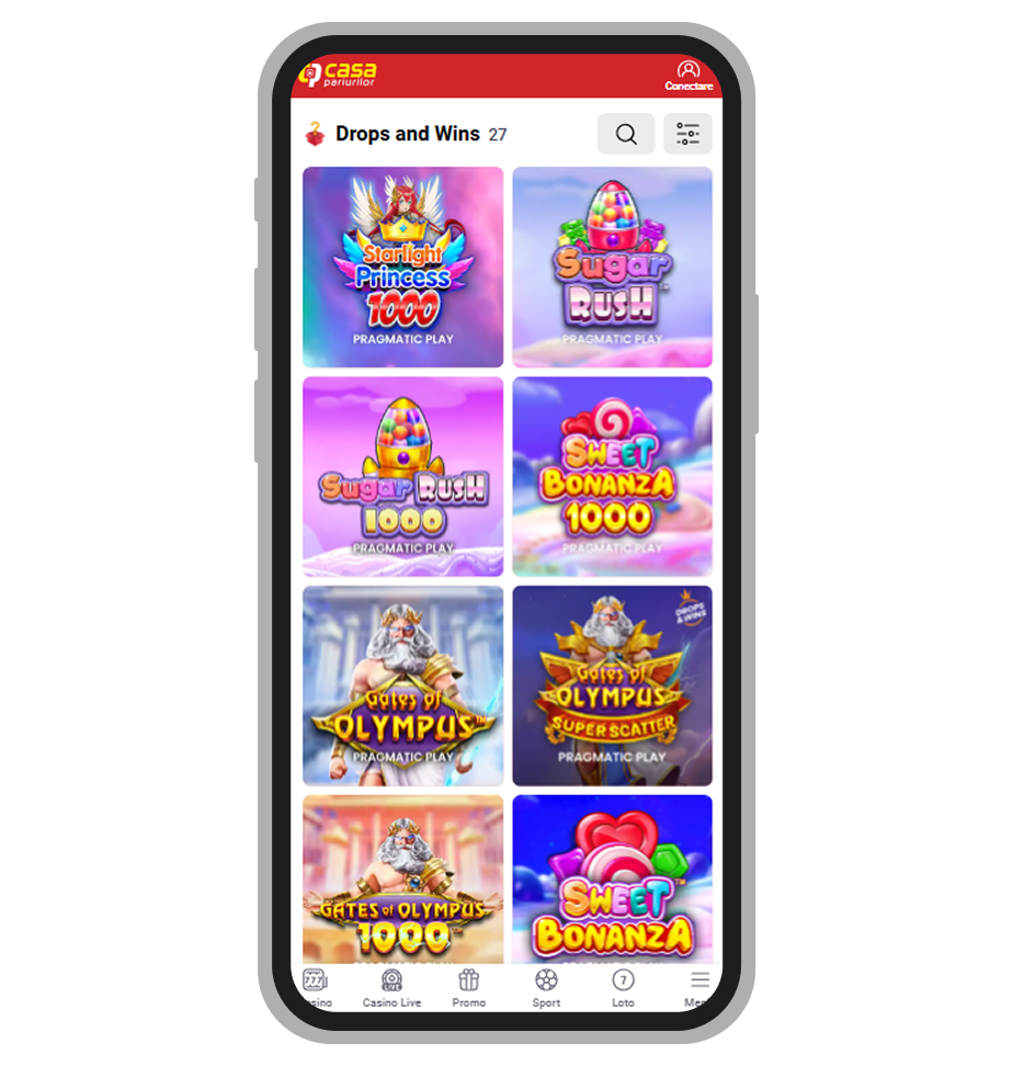 Drops & Wins la Casa Pariurilor