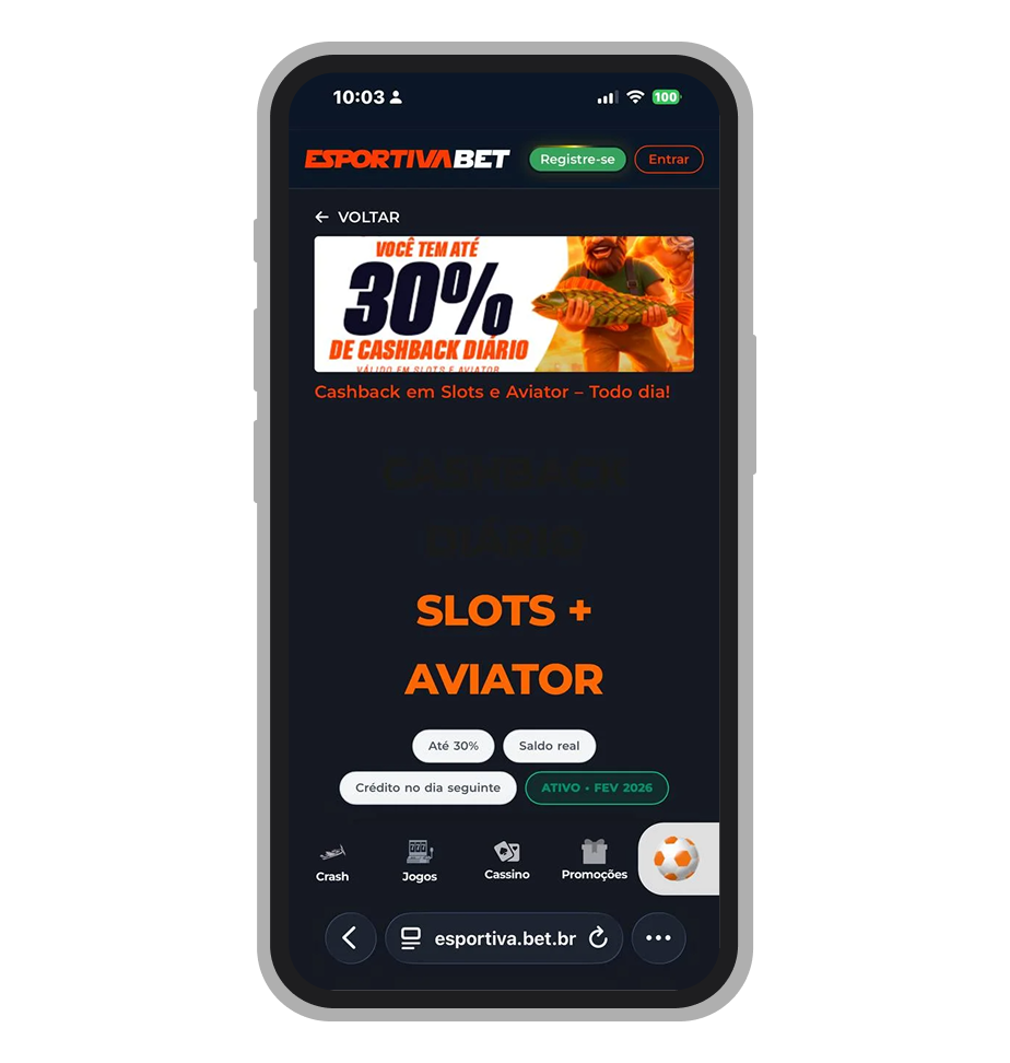 EsportivaBet oferece cashback muito alto para high rollers 