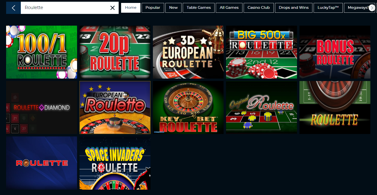 Roulette at Star Sports Casino