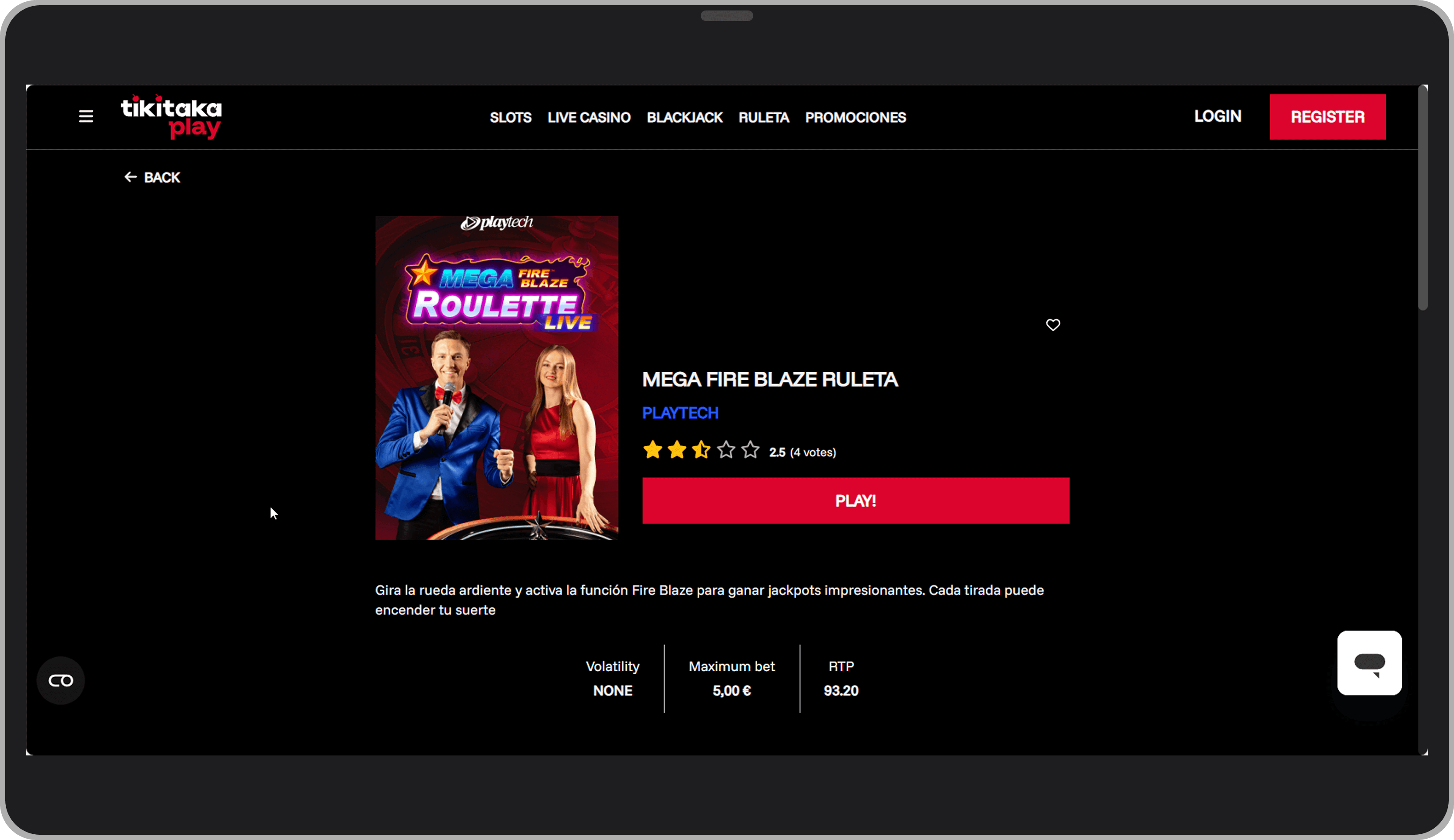 Roulette live