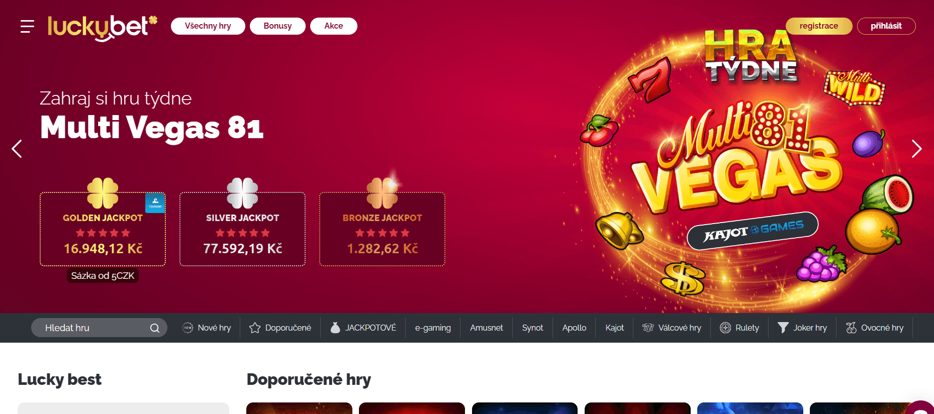 Poskytovatelé LuckyBet