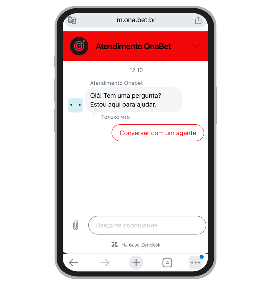 Live chat da Onabet