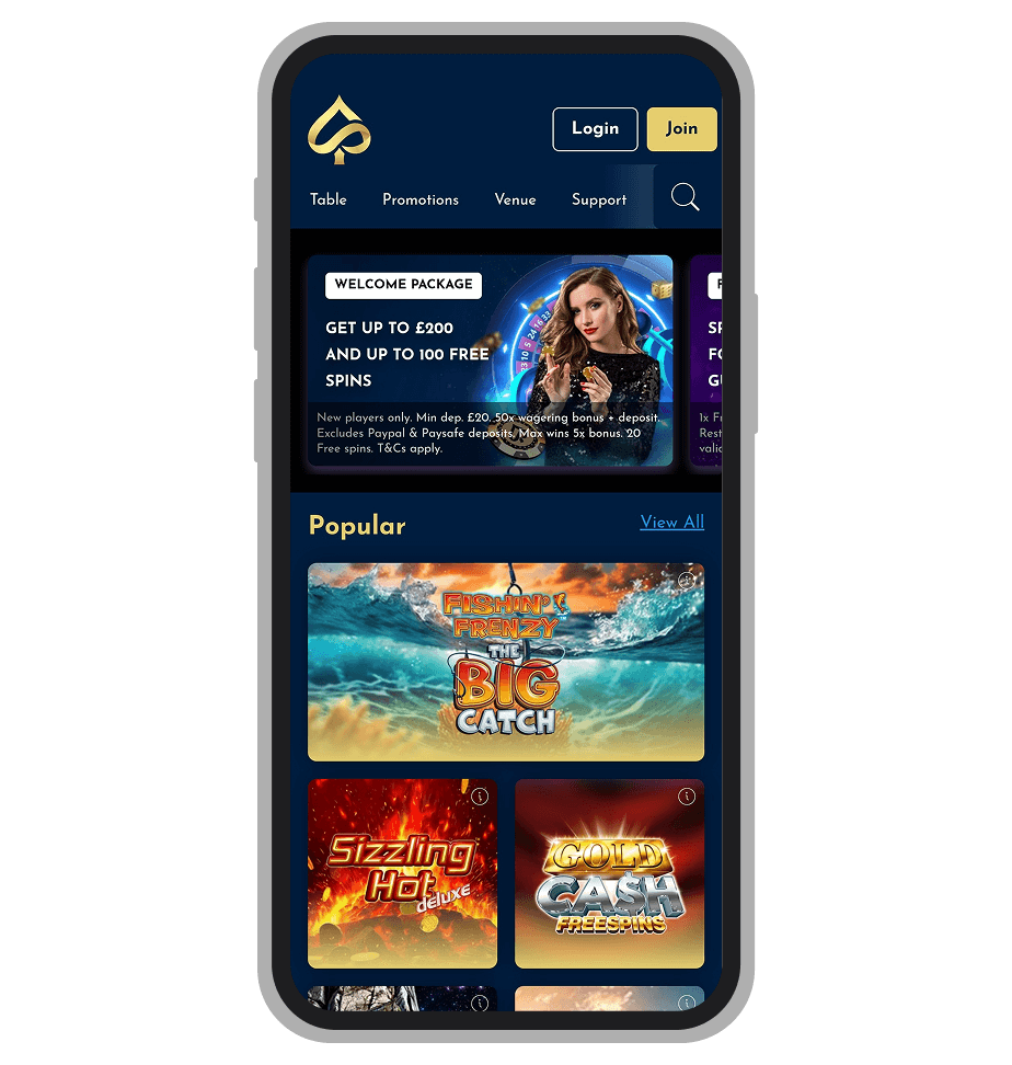 The Vic Casino mobile site