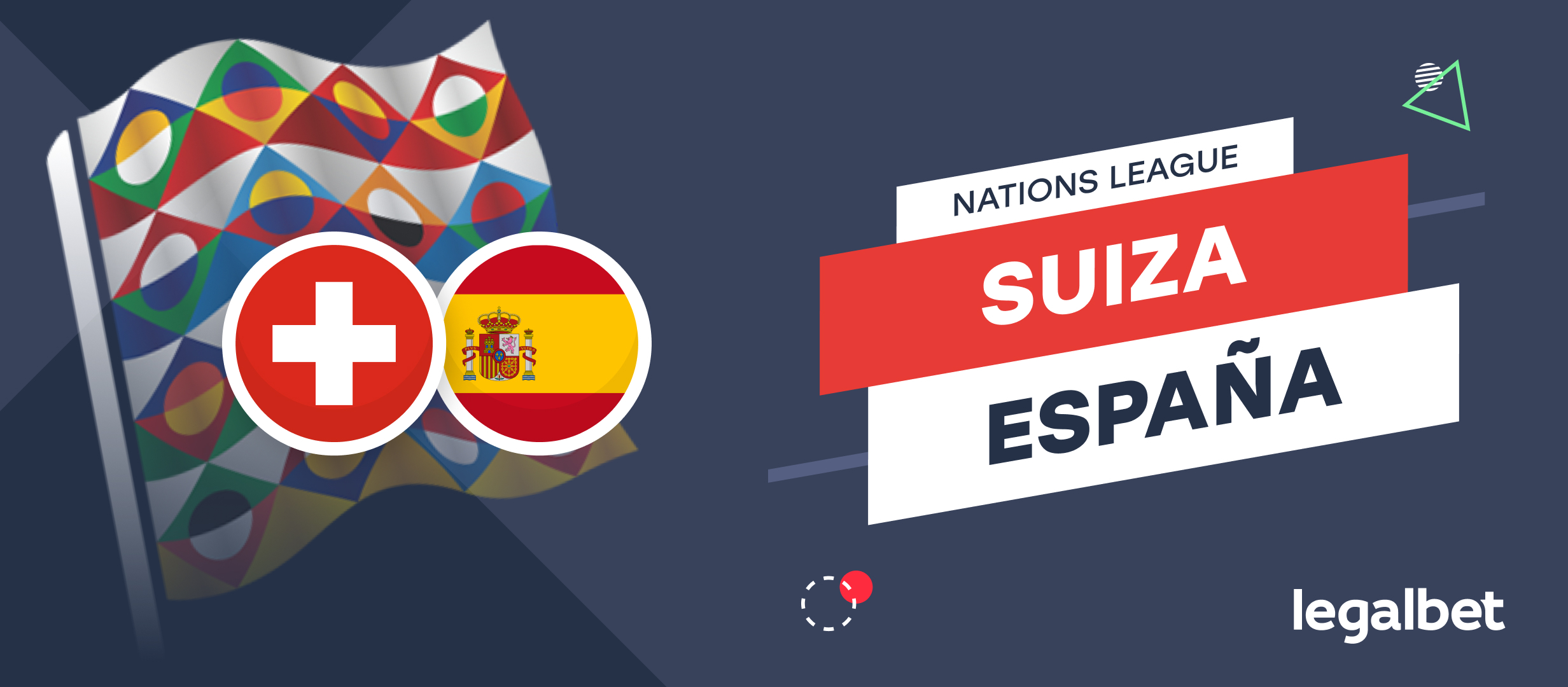 Apuestas y cuotas Suiza - España, Nations League 2022