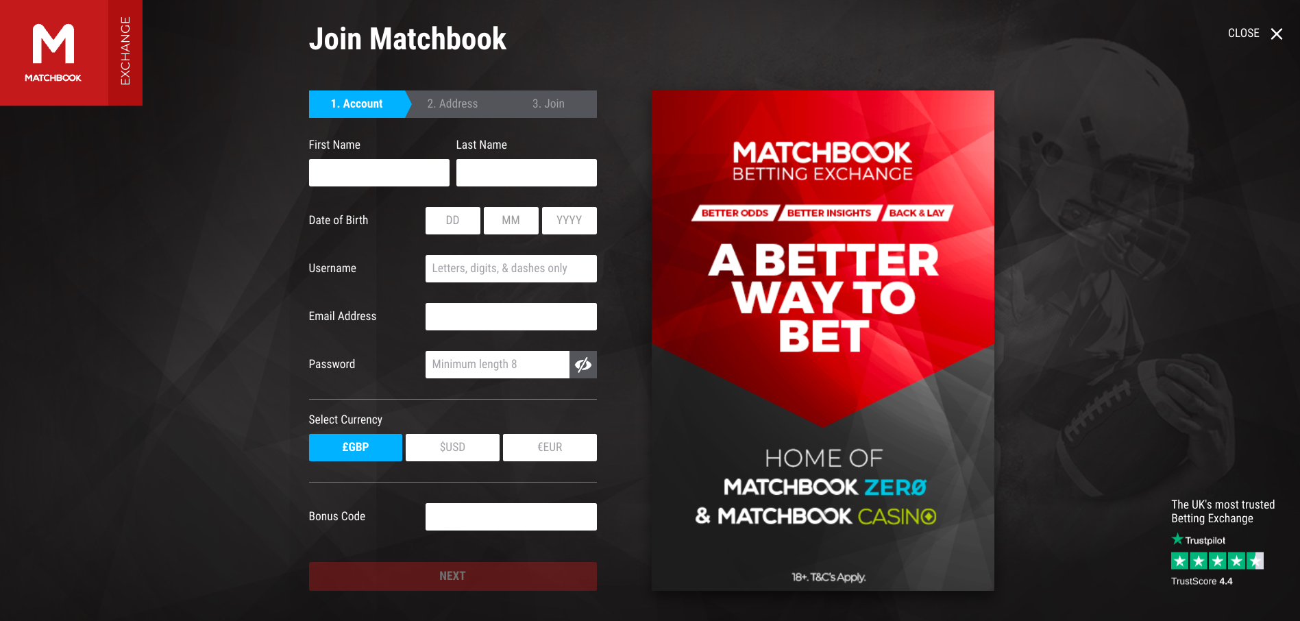 How to claim Matchbook offers