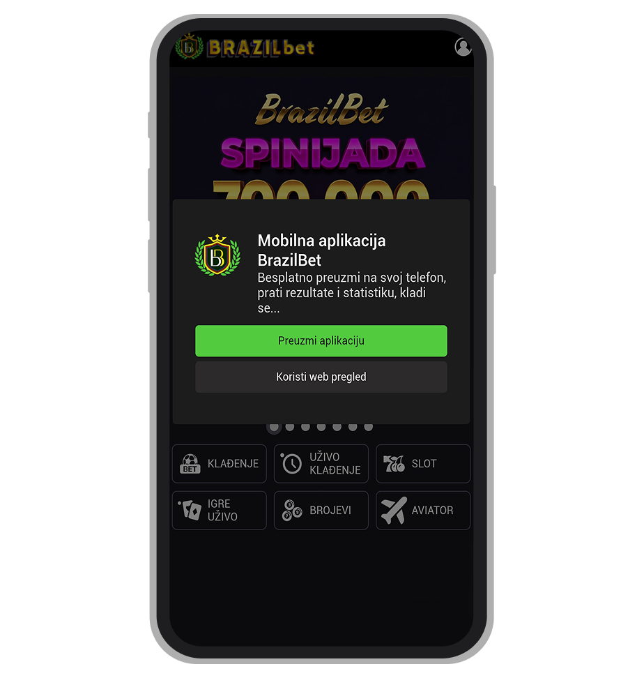 Brazil Bet mobilna verzija