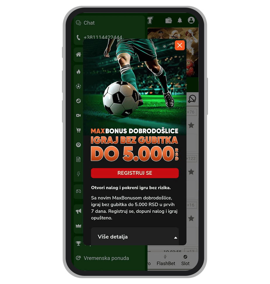 MaxBet ponuda dobrodošlice