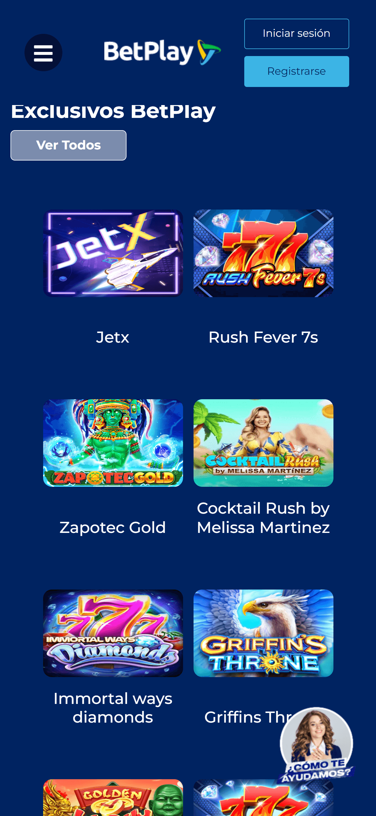 Juegos exclusivos de Betplay